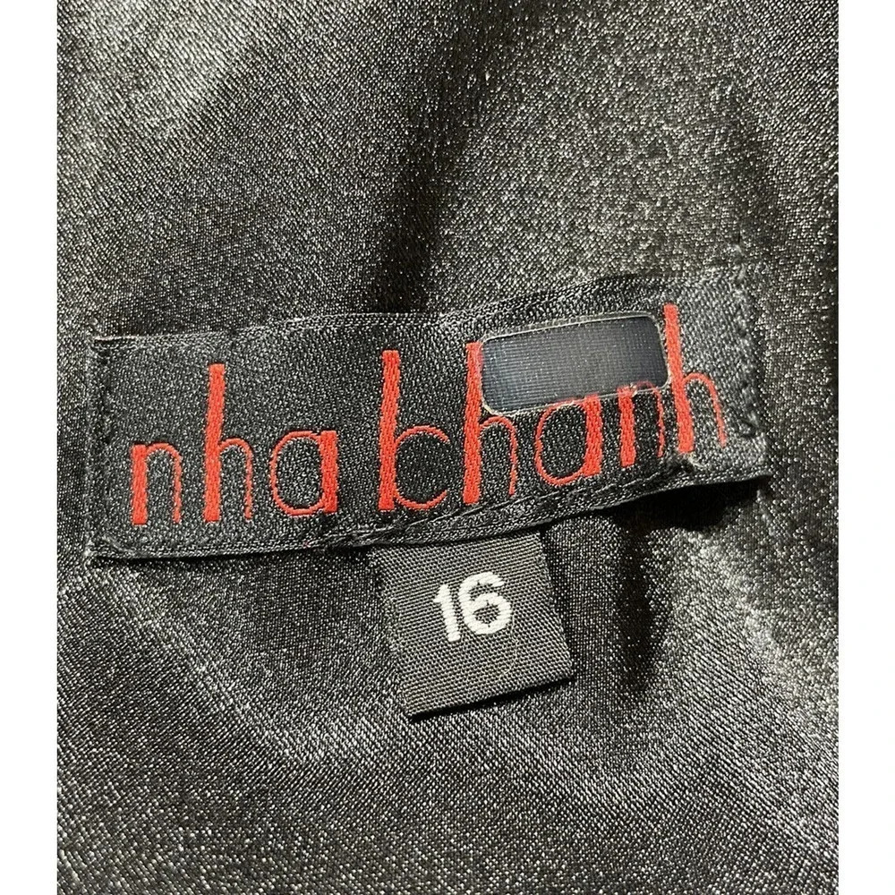 NHA KHANH $640 Black Nude Tulle Kae Princess Party Dress size 16 - Picture 13 of 16